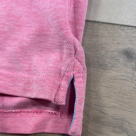 Chaps Men's birdseye pique Pink Polo Short Sleeve Shirt - Picture 6 of 10